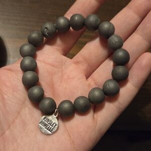 Kinsley Armelle Druzzy Gemstone Beaded Bracelet